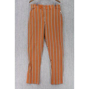 Vintage Southland Pants Mens Size 36/34 Orange Striped Baseball Uniform 80's
